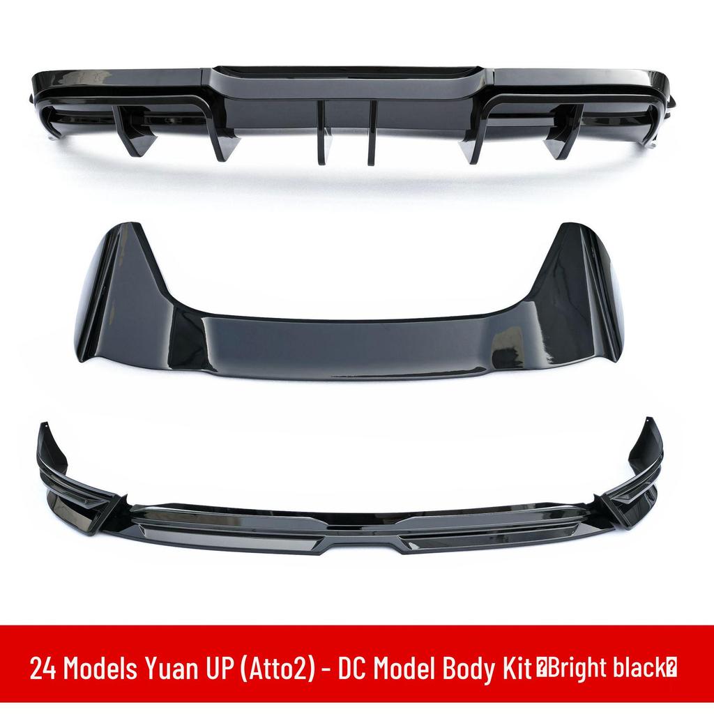 Compatible Front and Rear Body Kit for 2024 BYD Yuan UP: Front Lip, Front Spoiler, Rear Diffuser, Rear Bumper, Top Wing, Rear Lip