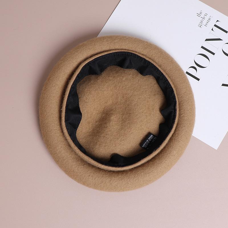 Women's Beret Retro Autumn and Winter Women's Outdoor Leisure Temperament Painter Hat Mushroom Hat