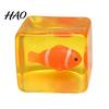 Portable Stress Cube Toy Glow-in-the-Dark Toy, Relief Squeeze Transparent Sensory Clear with Luminous Sea Animal Inside