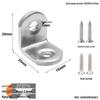 Thickened Stainless Steel 90° Right Angle L-Shaped Corner Bracket Shelf Support