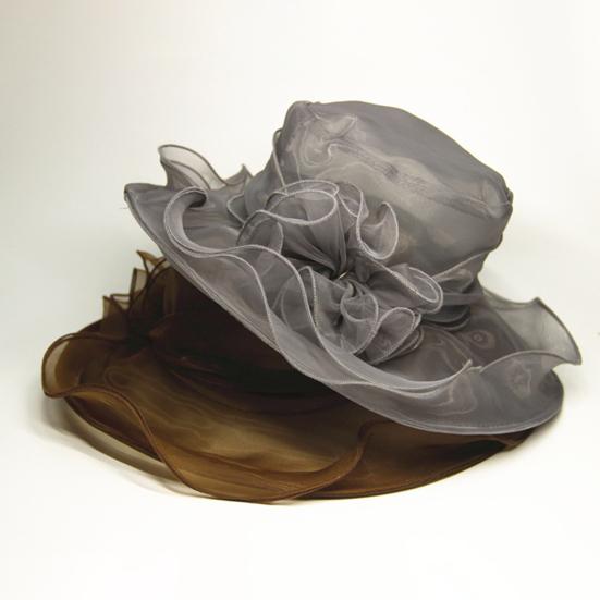 Chapéu de Sol Feminino Malha Transparente Decoração de Flor Cor Sólida Real Proteção Solar Estilo Princesa Vintage Elegante Chapéu de Casamento Adorno de Cabeça