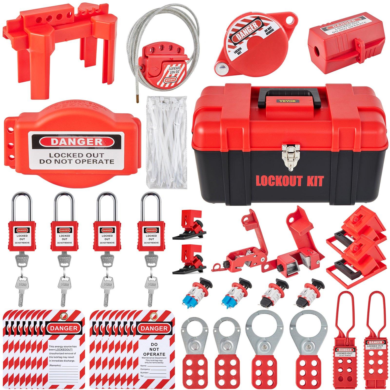 VEVOR 42 PCS Lockout Tagout Kits