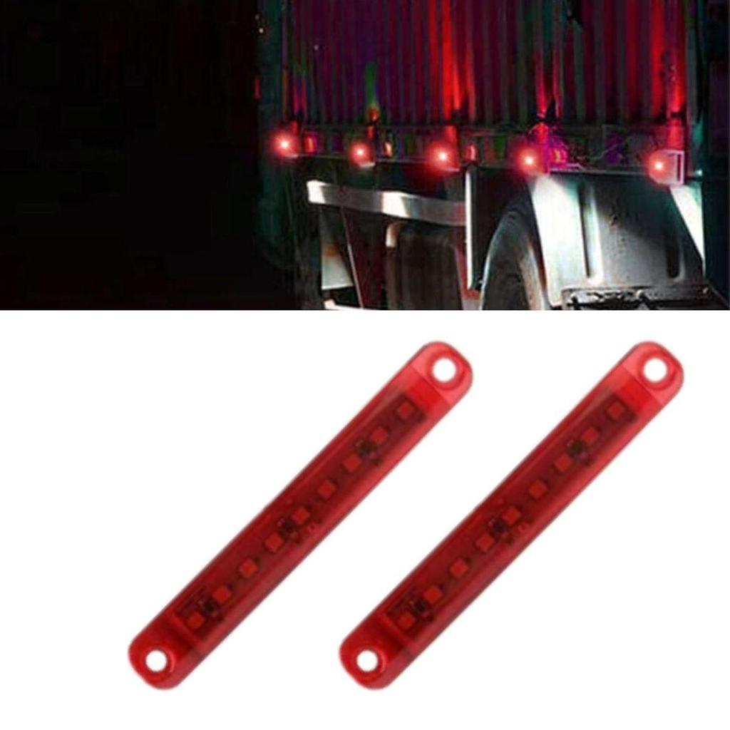 LED Marker Light Red 12V Trailer Clearance & Side Marker Light – Waterproof Front Rear Marker for Truck Van RV Motorcycle (4 Pack)
