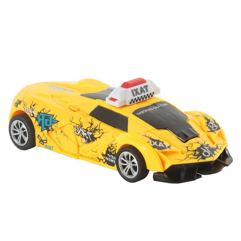 Plastic Childrens Deformation Car Toy With Inertia Drive For Early Learning And Parentchild Interaction