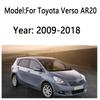 For Toyota Verso AR20 2009-2018 Window Door Visor Vent Awning Sun Rain Wind Guard Cover Deflector Weathershield Car Accessories