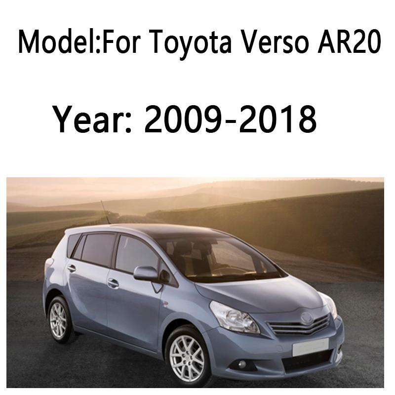 For Toyota Verso AR20 2009-2018 Window Door Visor Vent Awning Sun Rain Wind Guard Cover Deflector Weathershield Car Accessories