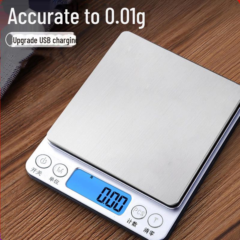 Hochpräzise digitale Küchenwaage: 0,01 g Genauigkeit zum Backen und für den Hausgebrauch