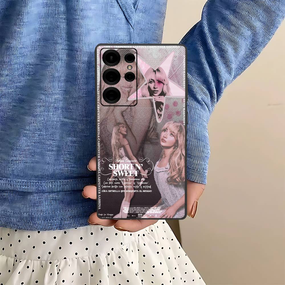 

Singer S-Sabrina C-Carpenter Phone Case For Samsung S 24 fe 25 Ultra plus 20 lite 21 30 22 23 24 22 Ultra 5G Fundas Samsung S23 Plus 5G