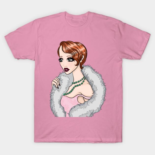 T Shirt Women 1920S Fashion Diva Harajuku Print Kawaii Tshirt Summer Short Sleeve Female T-Shirt Top Tee