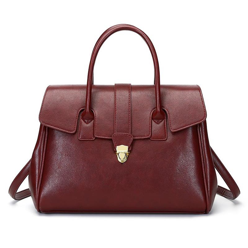 Retro Portable Tote Bag, New Large-capacity Briefcase, Women's Business Trip Commuter Bag