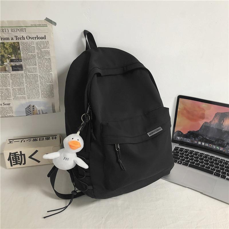 Spring New Street Trend Male and Female Students Schoolbag Simple Large Capacity Backpack Travel Nylon Bag