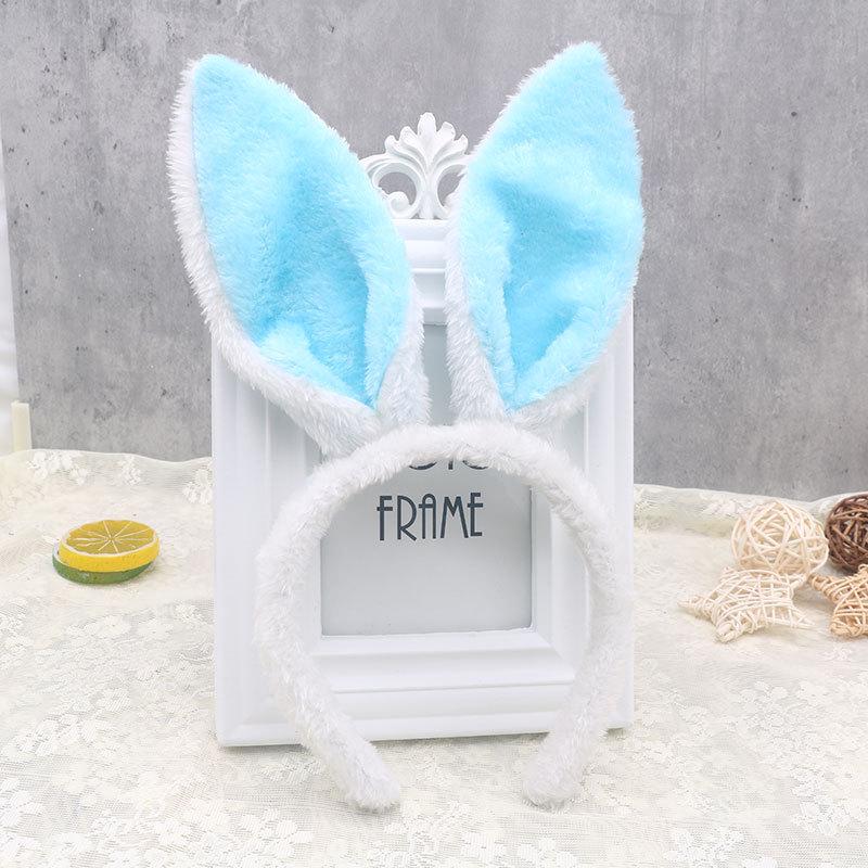 Plush Bunny Ears Headband for Easter & Halloween - Kids & Adults Party Costume.