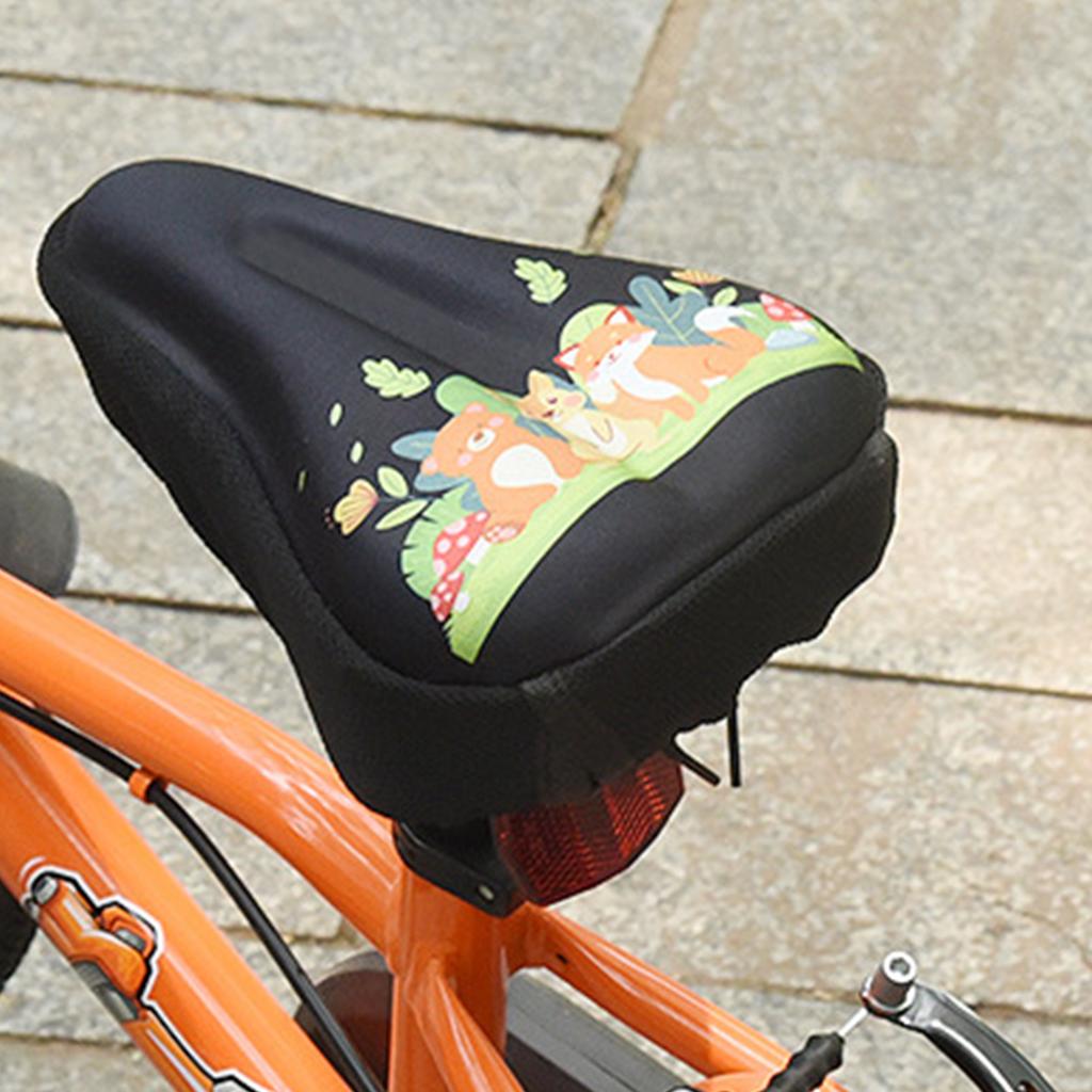 Kids Bicycles Seat Cushion Cover with Waterproof Cover Bicycles Seat Protector Small Bicycles Saddle Pad Enduring