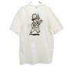 GOUGE 90s Made in USA Old Back print Short sleeve T-shirt L white Men's Used