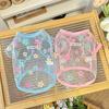 Summer Floral Mesh Dog Cat Shirt Breathable Sheer Pet Vest for Small Dogs Cats Cute Flower Print Puppy Kitten T-Shirt