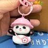 Yocipa Cute Panda Keychain, Cute Bag Charm, Panda Keychain, Character Bag Decoration, Stylish Animal PVC Keychain (Pink)