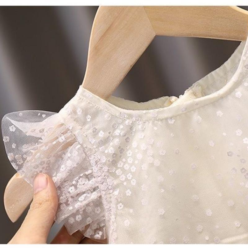 Summer Dresses for Baby Girls Birthday Party Princess Dress with Butterfly Wings Sling Beach Baby Clothes Vacation Casual Wear
