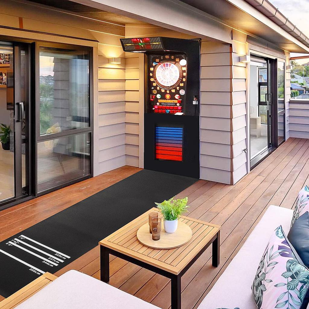 Darts Mat With 4 Standard Throwing Lines - Heavy-duty Non- Floor Protector Mat For Steel And Soft Needle Darts - Dimensions: 300 Cm X 62 Cm