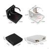 Car Cup Holder ScrewMount Foldable SpaceSaving for Drivers, Commuters, RV, Boat Black