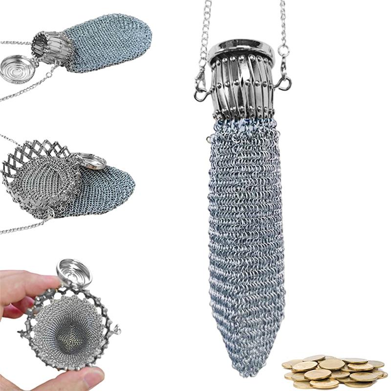 

Новый Высококлассный Ручной Работы Английский Кошелек для Монет 1920-х годов Ретро Коллекция Коллекционный Антикварный Кошелек для Монет из Нержавеющей Средневековой Стали Подарки A2