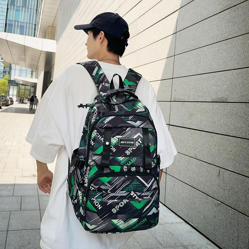 Graffiti-Print Herrenrucksack Schüler Schultasche Damen Computertasche Reiserucksack mit großer Kapazität
