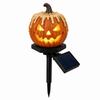 Solar Halloween Pumpkin Light Glowing Outdoor Decoration Seasonal for Patio