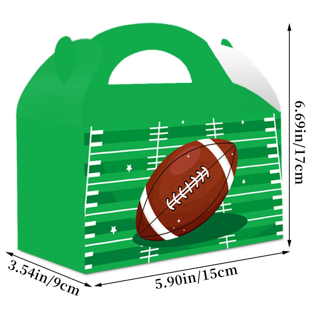 American Football Theme Party Decoration Gift Box Super Bowl Football Portable Box Gift Box