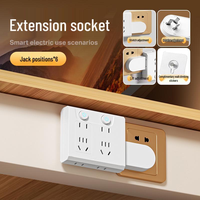 Multifunctional Power Strip with USB: Wireless Converter & Expansion Plug