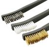 5Pcs Double Head Wire Brush Set Steel Brass Nylon Cleaning Polishing Metal Rust Double Headed Rust Removal And Cleaning Brush