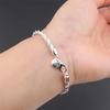 925 Silver Bracelet for Men Women Minimalist Twisted Rope Chain Unisex Couple Jewelry Gift