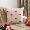 Valentine's Day Love Heart Throw Cover Faux Love Covers Soft Plush Cushion Case Decoration For Sofa Couch Home Decor