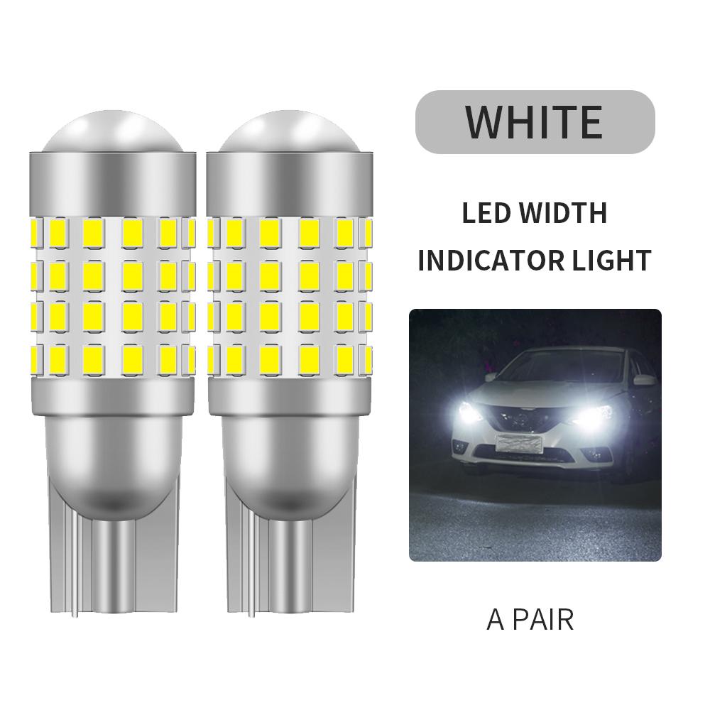 

2 шт. Автомобильная светодиодная лампа T10 W5W 194 Светодиодные сигнальные огни Canbus 12 В Лампы багажника Автомобильная сигнальная лампа Аксессуары 2PCS белый