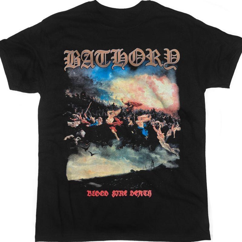 Bathory Blood Fire Death Black T-Shirt S