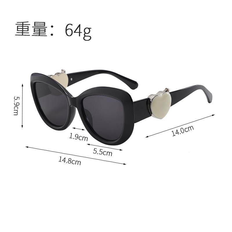 Year Sunglasses Catwalk Love Mirror Oval Sunglasses Uv Protection Premium Sunglasses