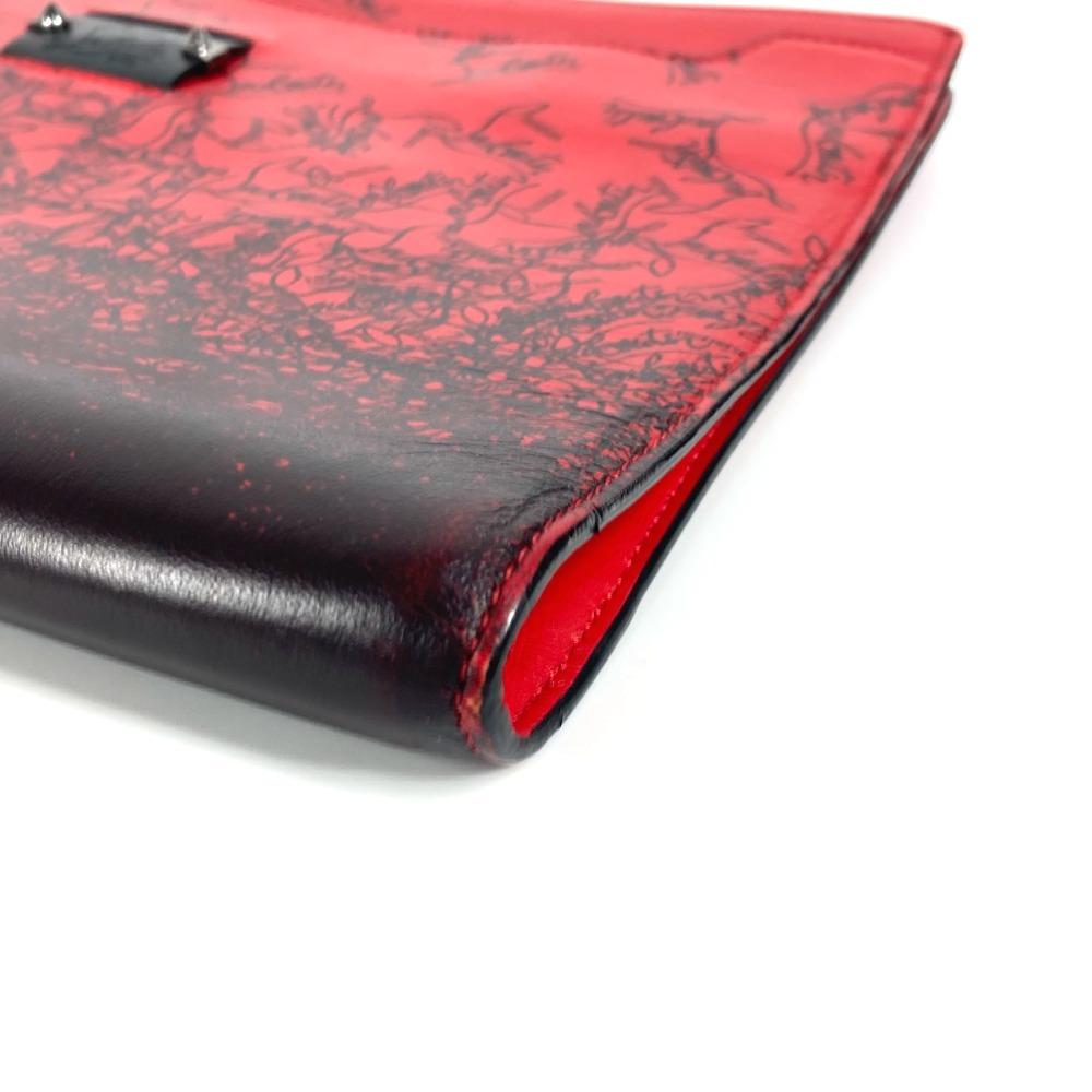 Christian Louboutin logo Bags, bags, pouches Clutch bag Leather Black/Red