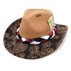 2025 Western Men's and Women's Autumn and Winter Ethnic Style Jazz Hat, Big-brimmed Top Hat, Woolen Peach Top, Cowboy Hat