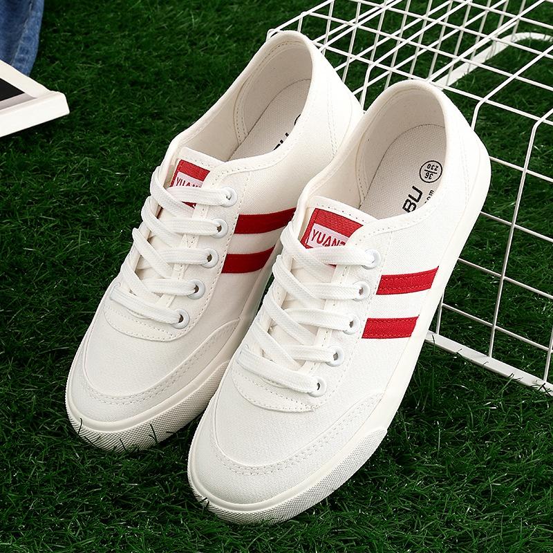 Stylish Breathable Sneakers Korean Design Flat Bottom Harajuku Women's Canvas Shoes