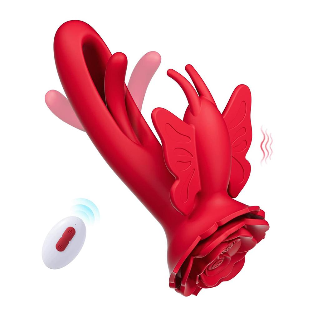 G Spot Vibrator for Women Butterfly Clitoral Vibrator Adult Rabbit Sex Toys with 9 Slap Modes 4 Slap Mode Clitoral