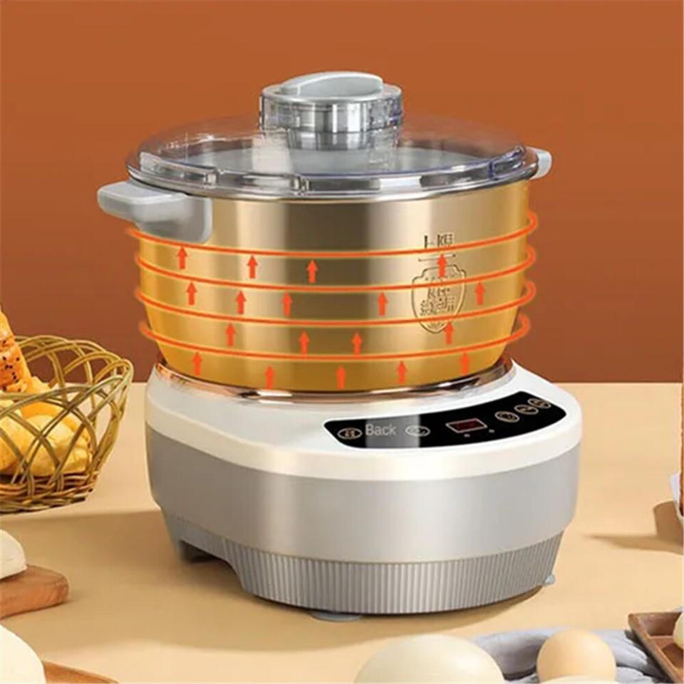 5/7 Liter Stand Mixer, 200W Electric Dough Maker, Household Smart Fermentation Flour Mixer Kneading Machine for Bread, Pizza