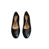 Cowhide Version~ Simple One-word Ballet Shoes with Round Head and Light Mouth Retro Versatile Mary Jane Shoes Women's French Flats