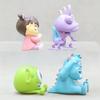 Monsters Inc 4Pcs Q Style Anime Action Figures James Sullivan Mike Randall Boggs Boo Model Toy Desktop Decor For Kids Anime Fans