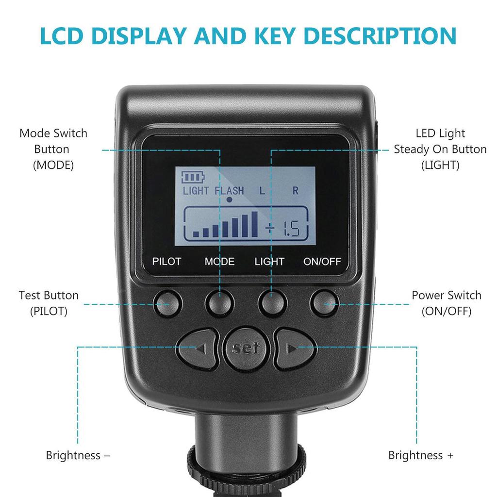 Neewer 48 Macro LED Ring Flash Light Includes 4 Diffusers (Clear, Warming, Blue, White) for Canon, Nikon, Panasonic, Olympus, Pentax DSLR