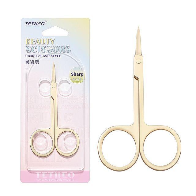 Trikeel - Stainless Steel Makeup Scissors Gold