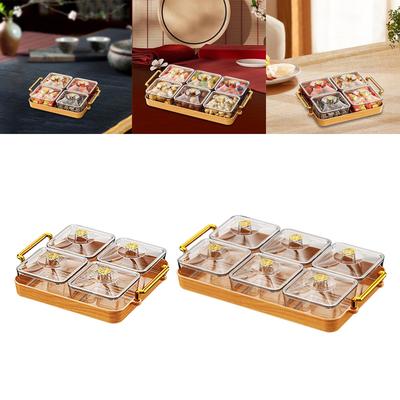 Elegant Entertaining Platter Set with See-Through Top for Hosting