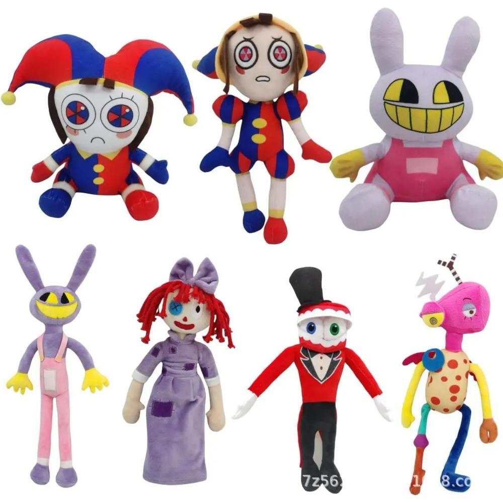 Das erstaunliche digitale Zirkus-Plüschtier Pomni und Jax, Plüschpuppe, Spielzeug, süßes Stofftier, Geburtstag für Kinder, Weihnachten