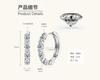 Silvere Glam 2025 Cross-border New Moissanite S925 Sterling Silver Earrings, Fashionable And Trendy Ear Clips