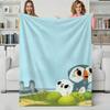 Scenery S-Sea Parrot Islands Throw Flannel Blanket Perfect for Sofa Office Bed Travel Sleep Read Relax Camping Four Season Use