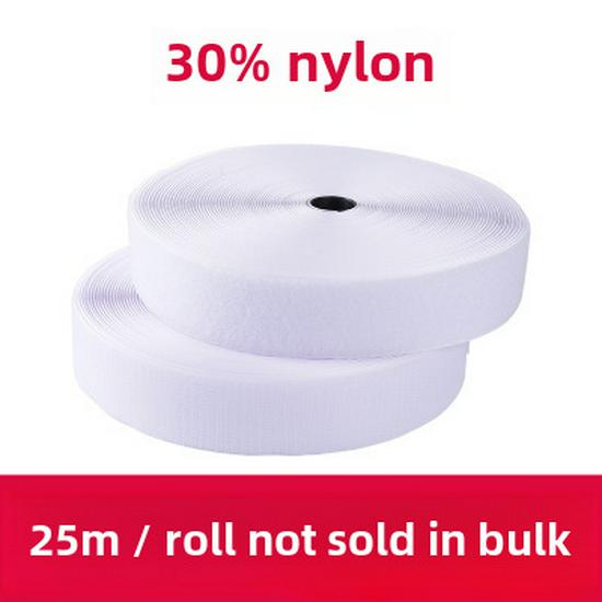 Bandă Velcro colorată, alb-negru, din nailon, pentru îmbrăcăminte și încălțăminte 