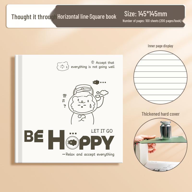 Hardcover Exquisite Planner: Simple Student Diary & Thick Notepad