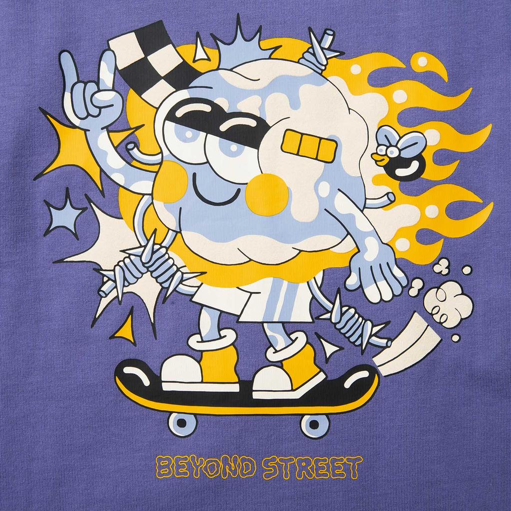 Li Ning Sam Taylor Artist Limited Edition Sports Casual Simple Solid Color Round Neck Pullover Loose Short Sleeve T-Shirt Men T-Shirt AHSV553-3